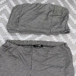 Fashion Nova Plaid 2 Piece Set